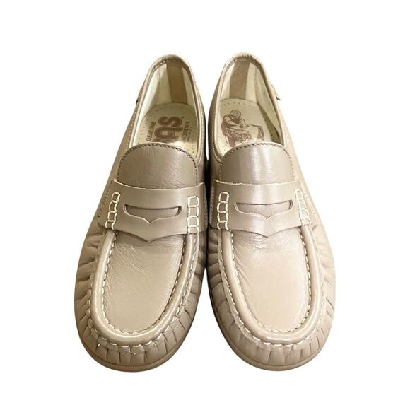 SAS Classic Moc Toe Penny Loafer Mocha Leather in Size 6.5 - Picture 2 of 10